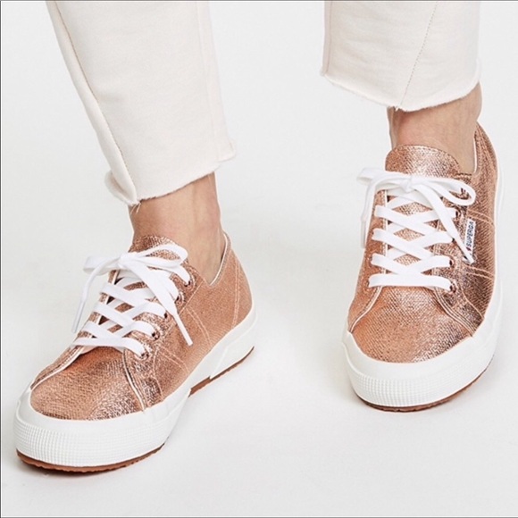 Superga Shoes - SUPERGA ROSE GOLD METALLIC SNEAKERS SZ 7💐HP💝
